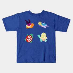 Four Cute Turtles Kids T-Shirt